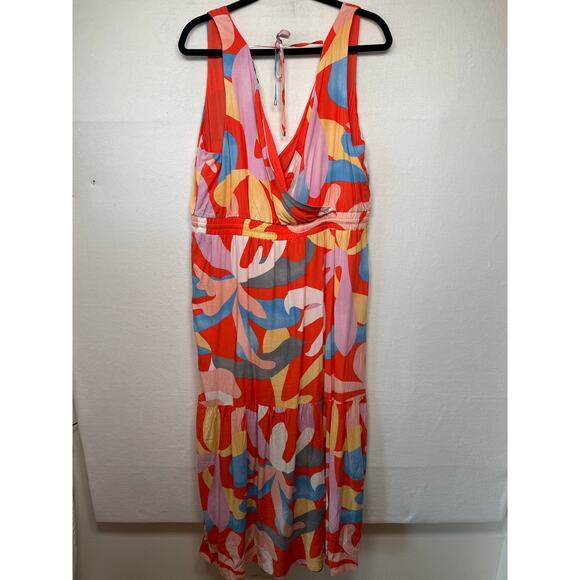 Rachel Zoe Beachy Maxi Dress Size XL Resort Cruise Summery - New! - Picture 3 of 5